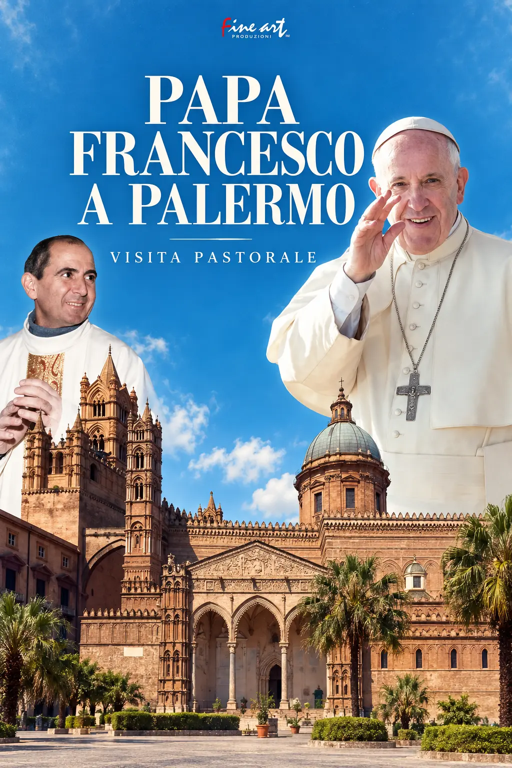 Locandina di Papa Francesco a Palermo