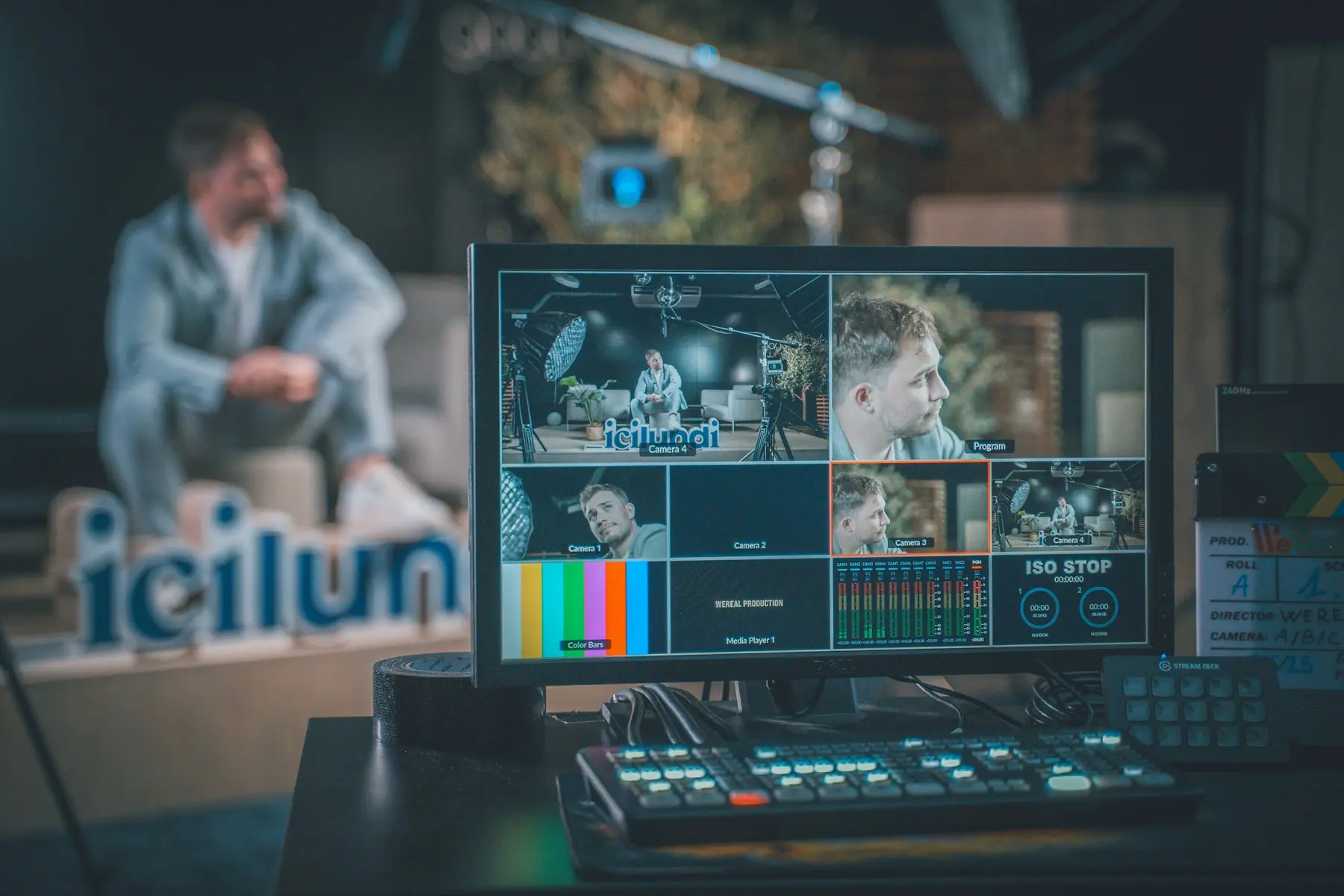 Regia video multicamera durante una diretta